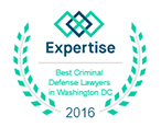 Best Criminal Defense Lawyers in Washington DC award, 2016